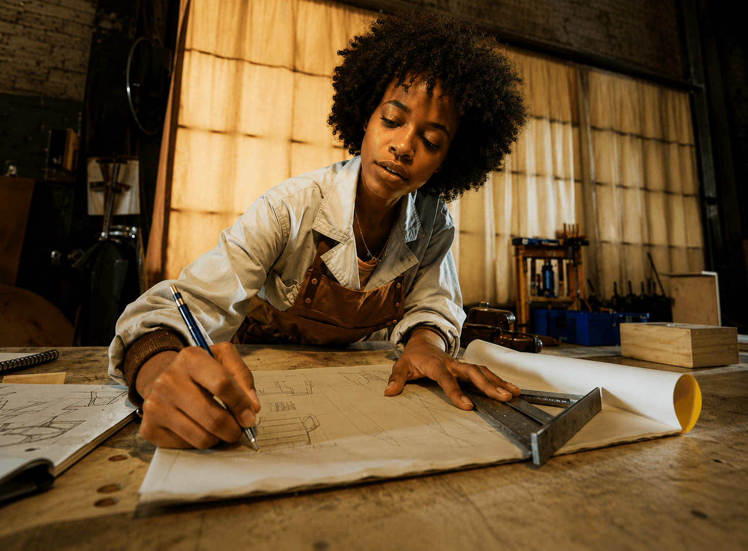 An African creative director developing a production concept